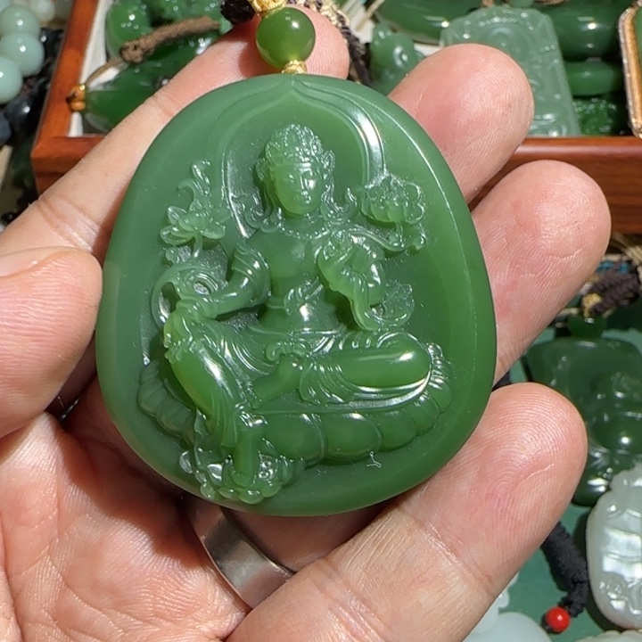 和田玉（碧玉）未镶嵌挂件