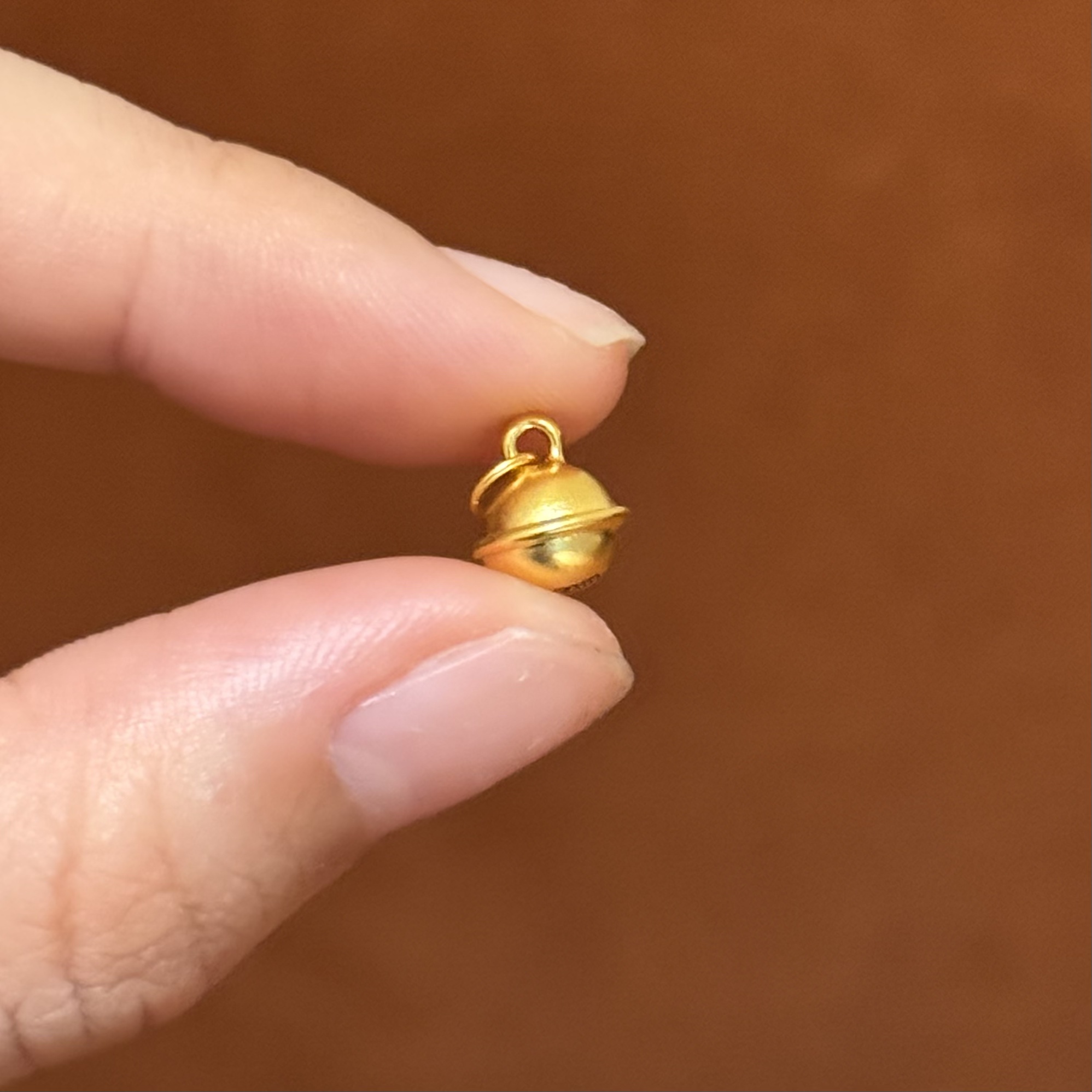 贝贝黄金 足金999 经典铃铛 素金 圆环 5D工艺 2 25