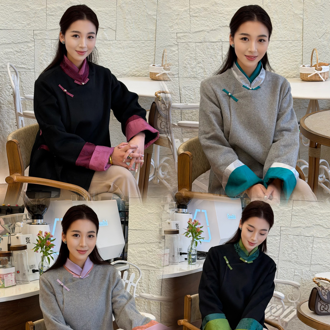 珠姆 冬款双领不丹外套 内里加绒不掉毛