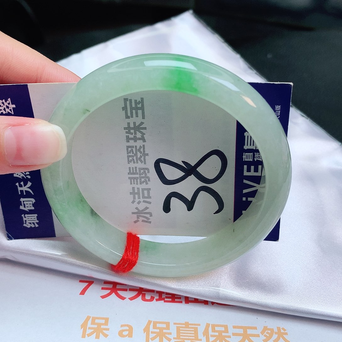 翡翠手镯未镶嵌缅甸天然a货翡翠手镯