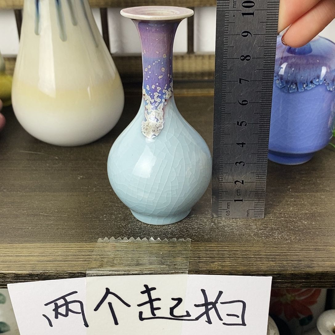 摆件景德镇高温陶瓷小花瓶