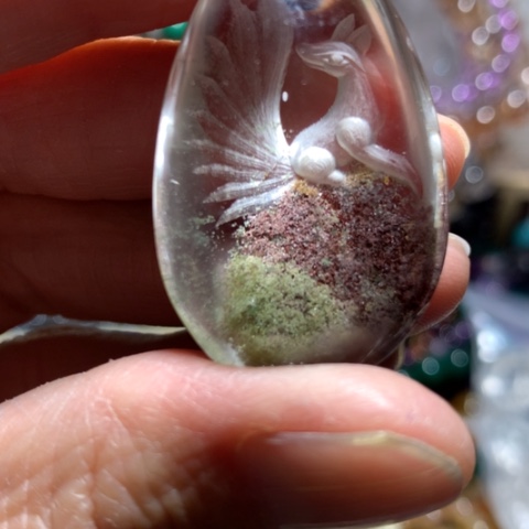 水晶吊坠未镶嵌九尾狐吊坠