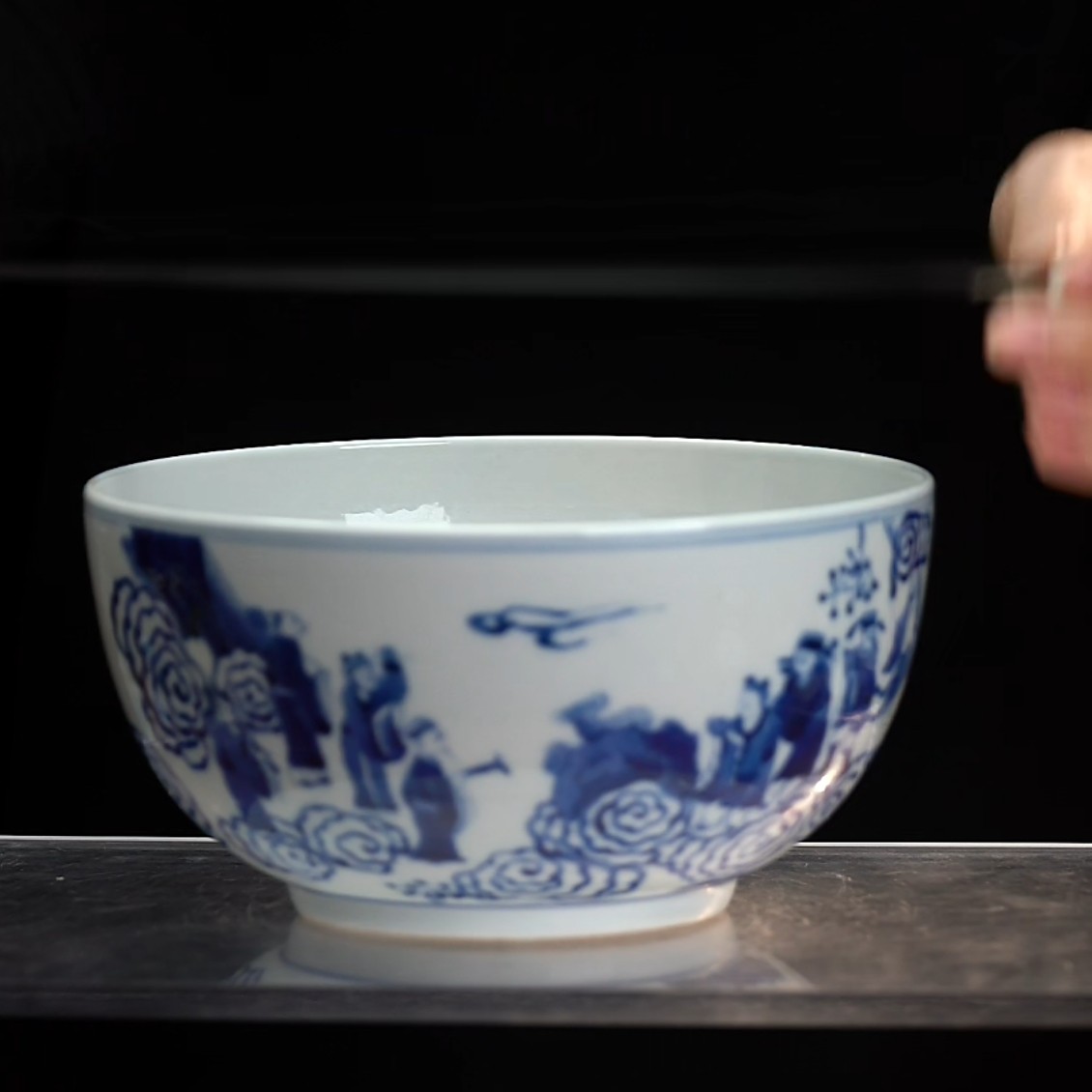 F青花群仙祝寿纹碗