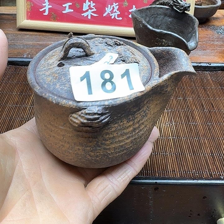 纯手工制作粗陶茶具