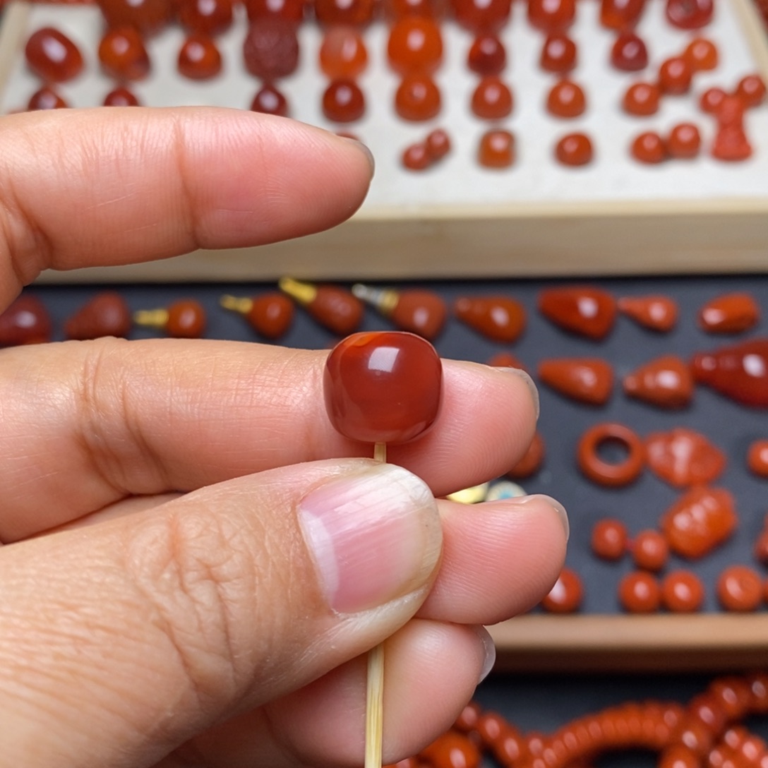 南红玛瑙配饰未镶嵌火焰纹老型卡12