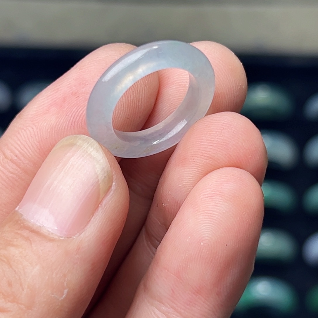 定制翡翠未镶嵌圈口9号