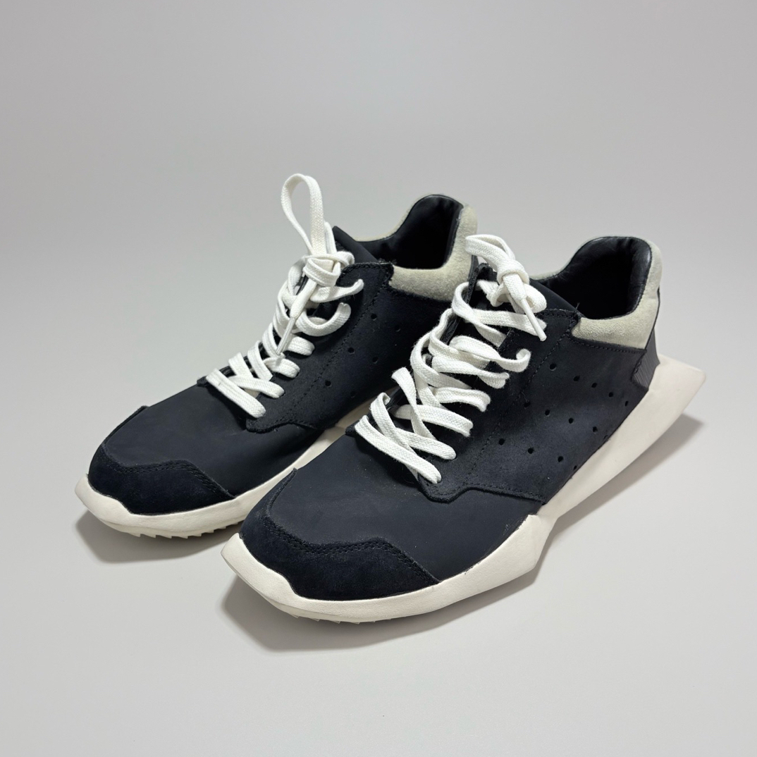 95新 RICKOWENS RO×ADIDAS联名二代TANK休闲鞋 37.5码 95新13772
