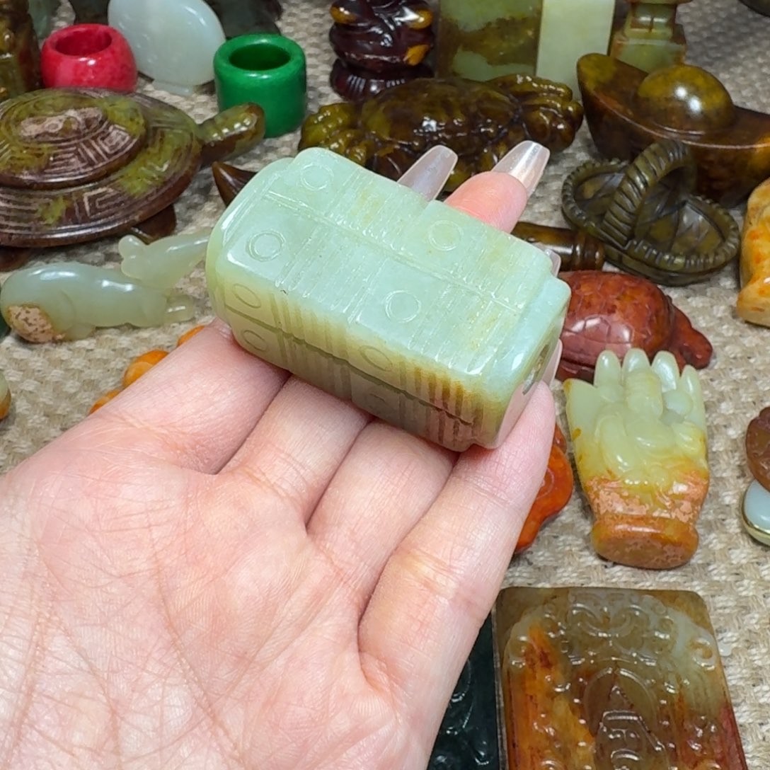 白玉菩提吊坠挂件