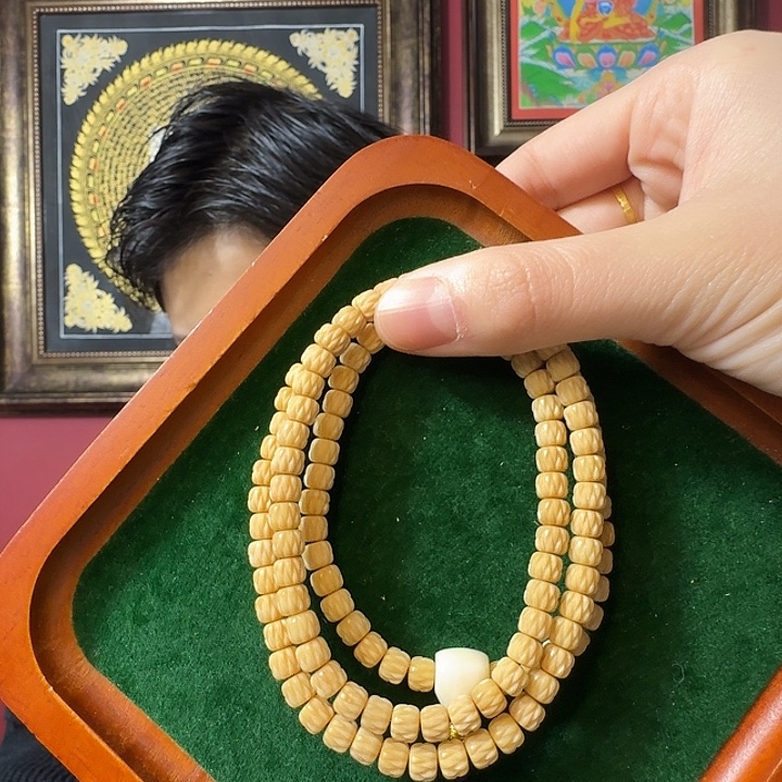 吊坠菩提根/象牙果龙脊108