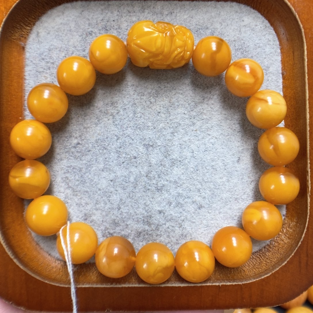 蜜蜡手串未镶嵌蜜蜡