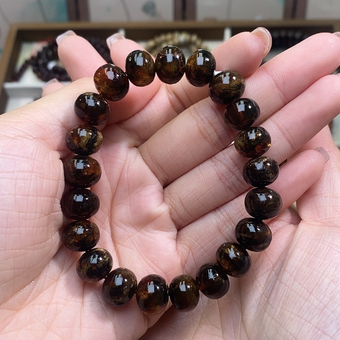 琥珀未镶嵌手链11➕