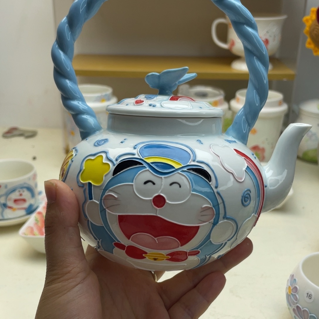 铃***乐手绘手工制作陶瓷瑕疵21