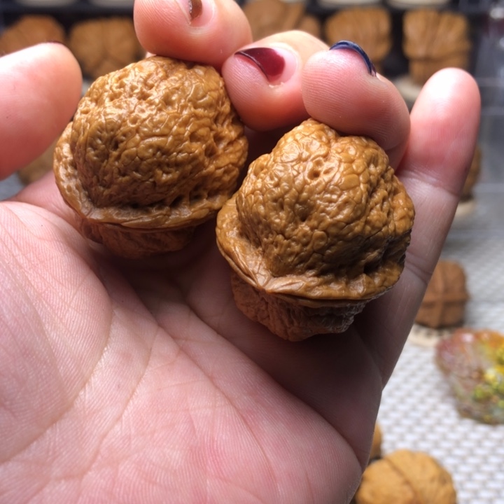 文玩核桃把件17呱呱来财36尺