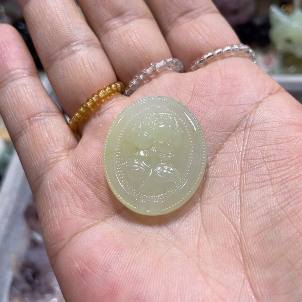 【闪购商品】岫玉颈饰未镶嵌33吊坠