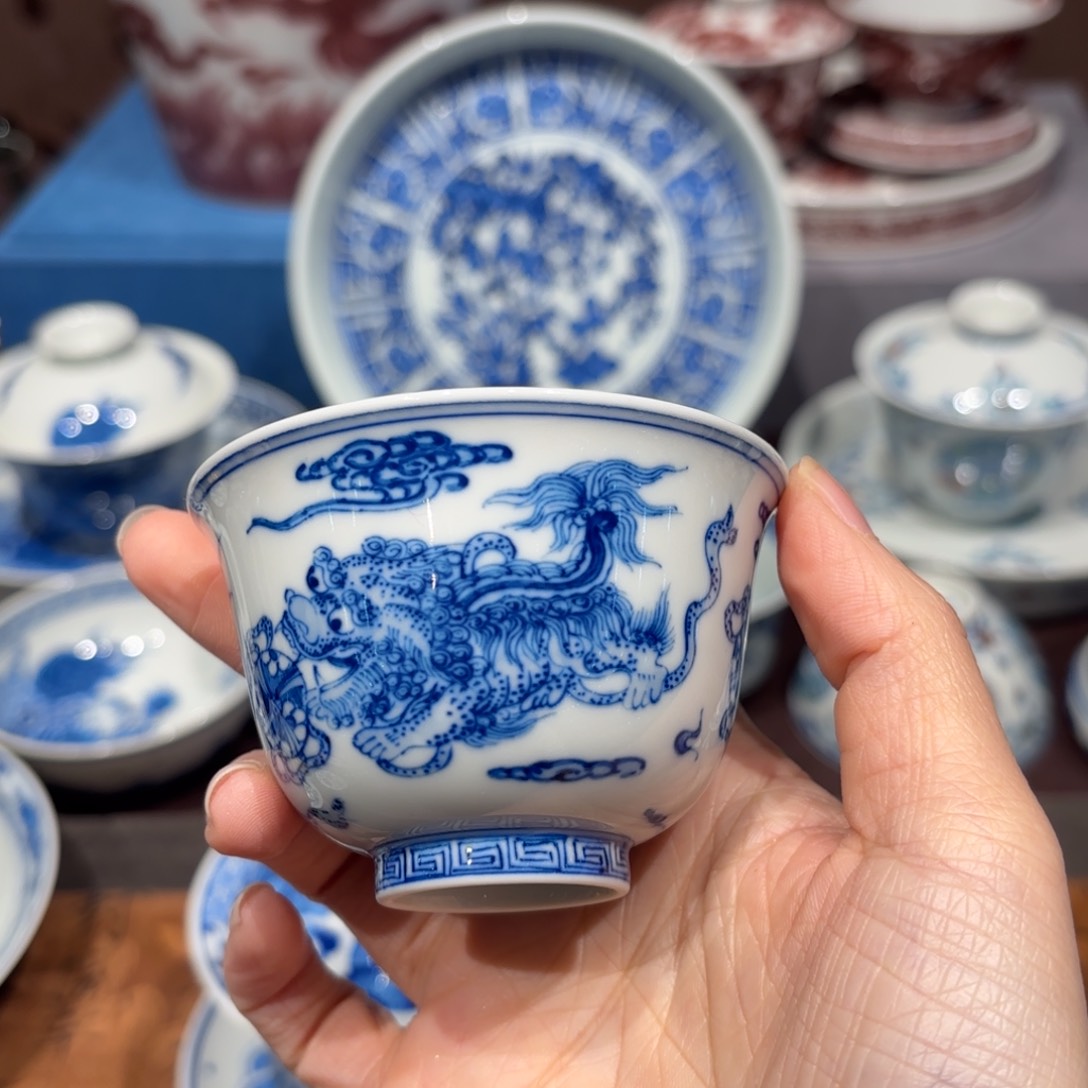 瓷片蔡景德镇纯手工手绘