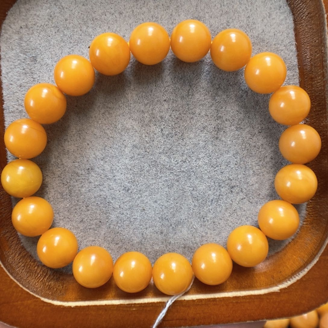 未镶嵌蜜蜡手串蜜蜡