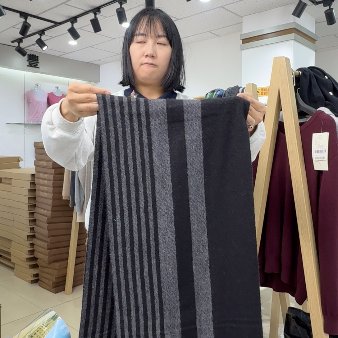 纯羊绒保暖围巾070