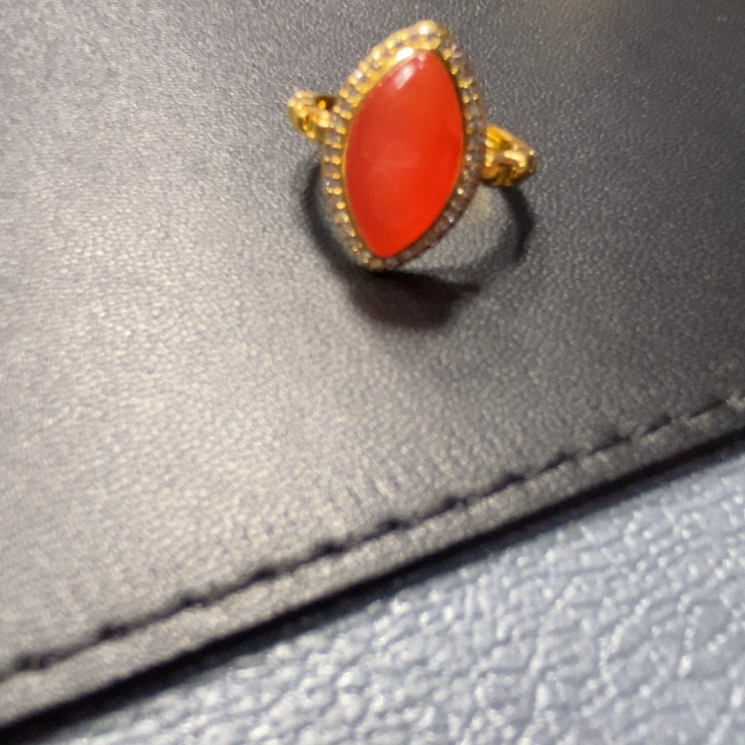 未镶嵌戒指南红玛瑙