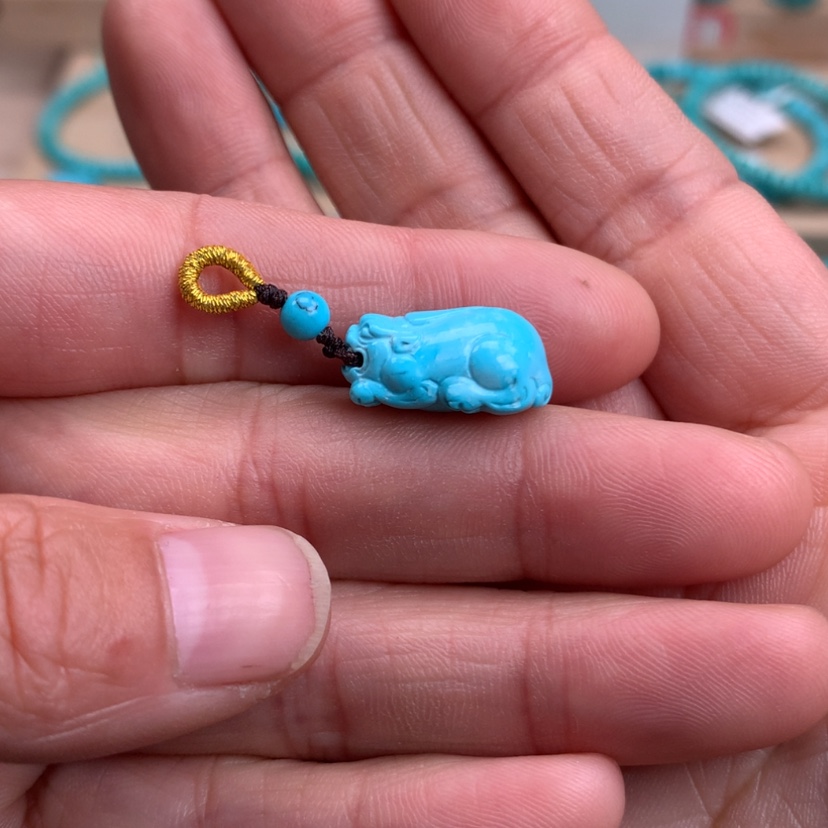 【闪购商品】绿松石精品貔貅2.1g未镶嵌