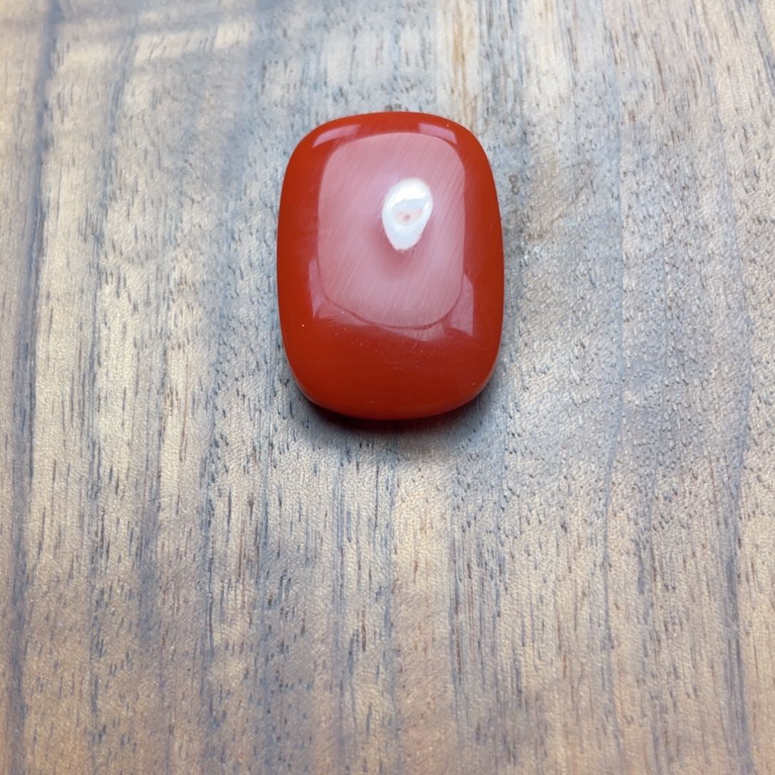 南红玛瑙未镶嵌牌子柿子锦乐*¥