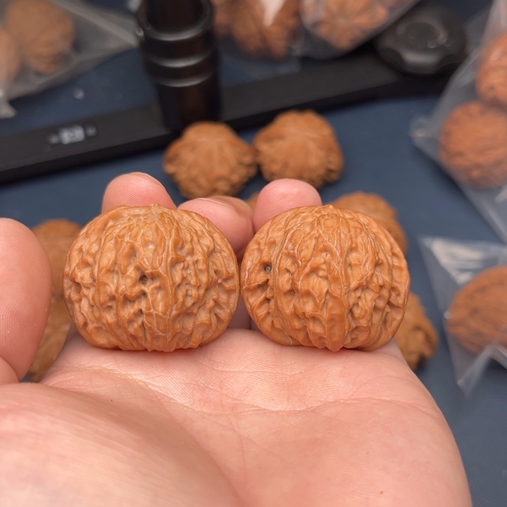 文玩核桃把件38磨盘邮费顺丰到付打底盘玩不退