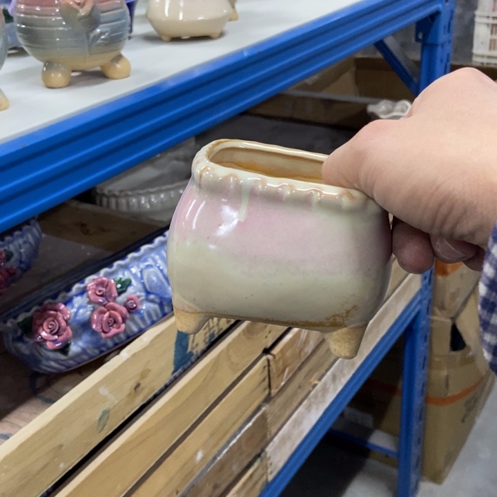 陶瓷花盆单场满9.9发8*7