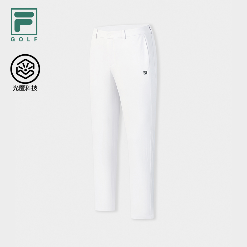 【光匿科技高尔夫西裤】Fila/斐乐男子休闲商务梭织长裤A11M625818F