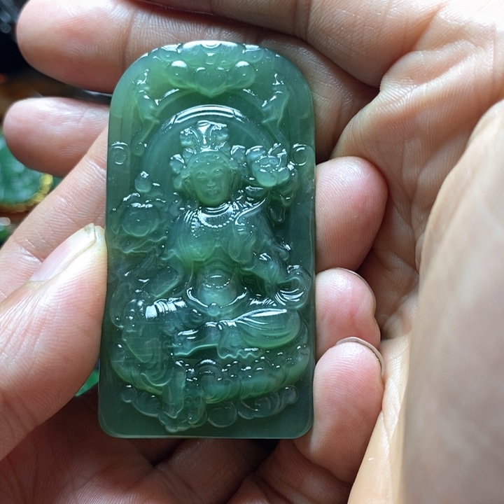 和田玉（碧玉）挂件未镶嵌