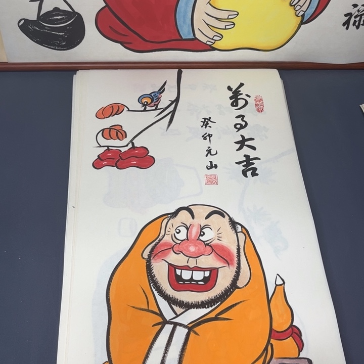 国画禅意画纯手绘作品的