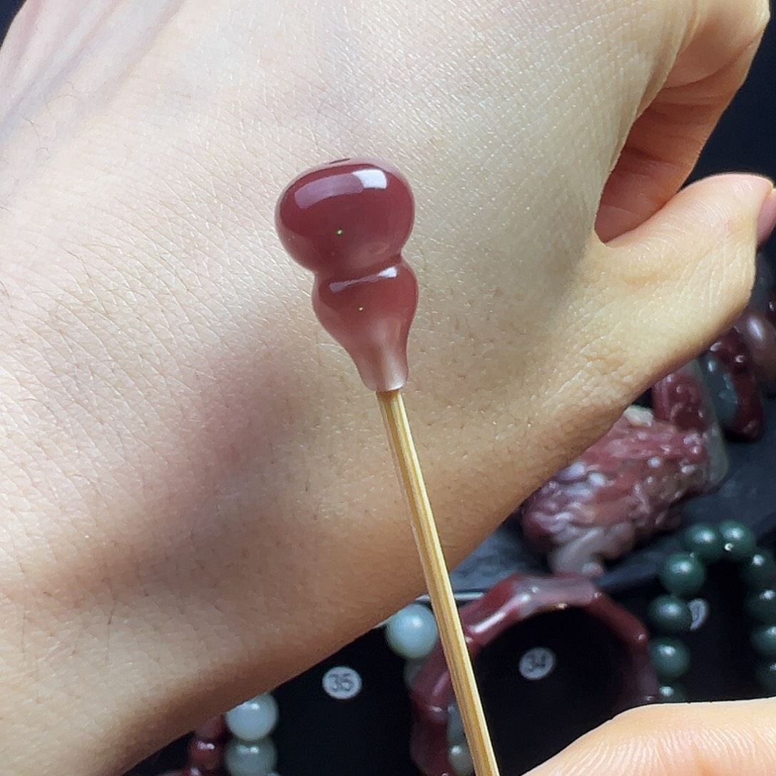 玛瑙/玉髓未镶嵌秦紫玉