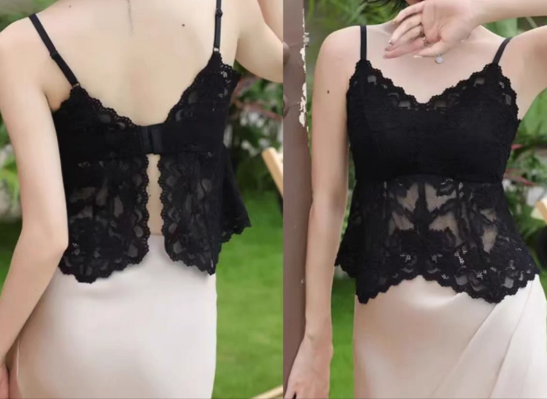 穿搭新款背心女士上衣吊带聚拢内搭美背性感百搭夏季蕾丝时尚