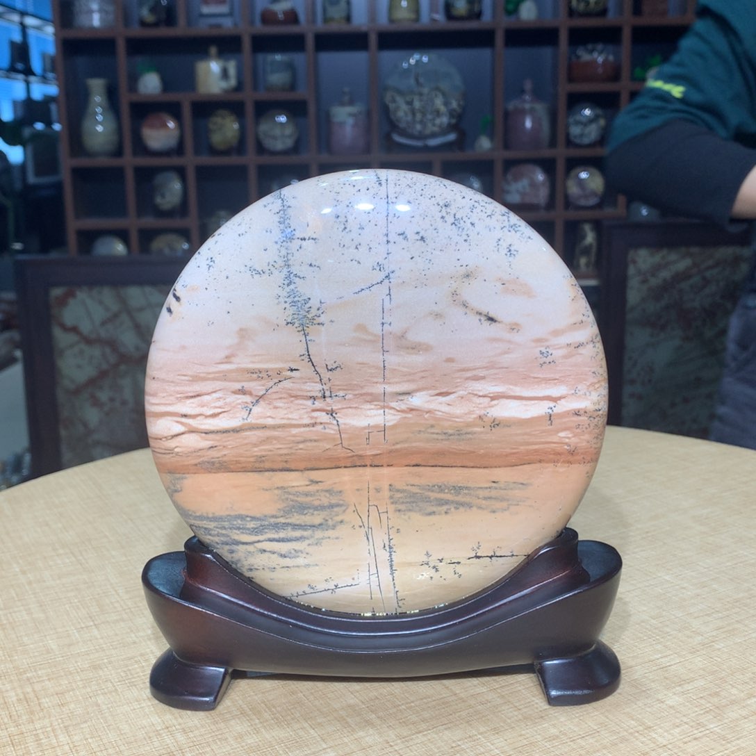 紫砂广西国画石摆件，收藏观赏