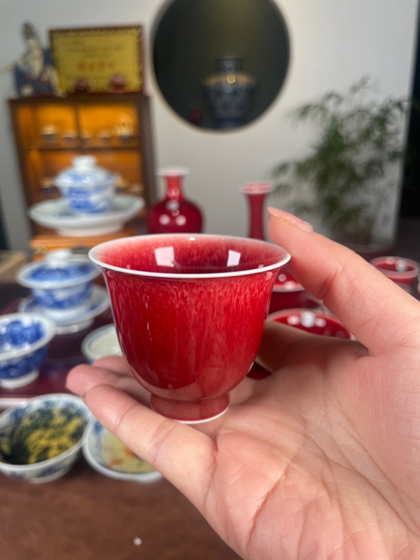 闻轩坊原矿郎红 全品优品铃铛杯