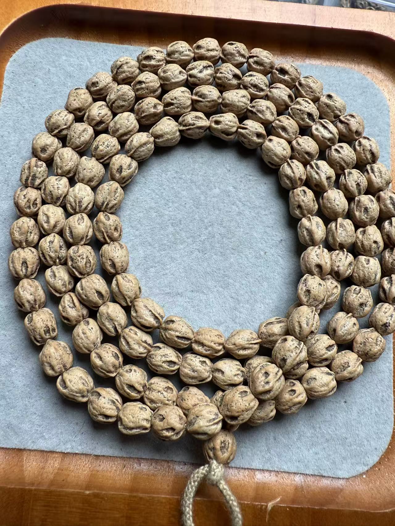 西藏热振百香籽原桩小阿呆108脖挂