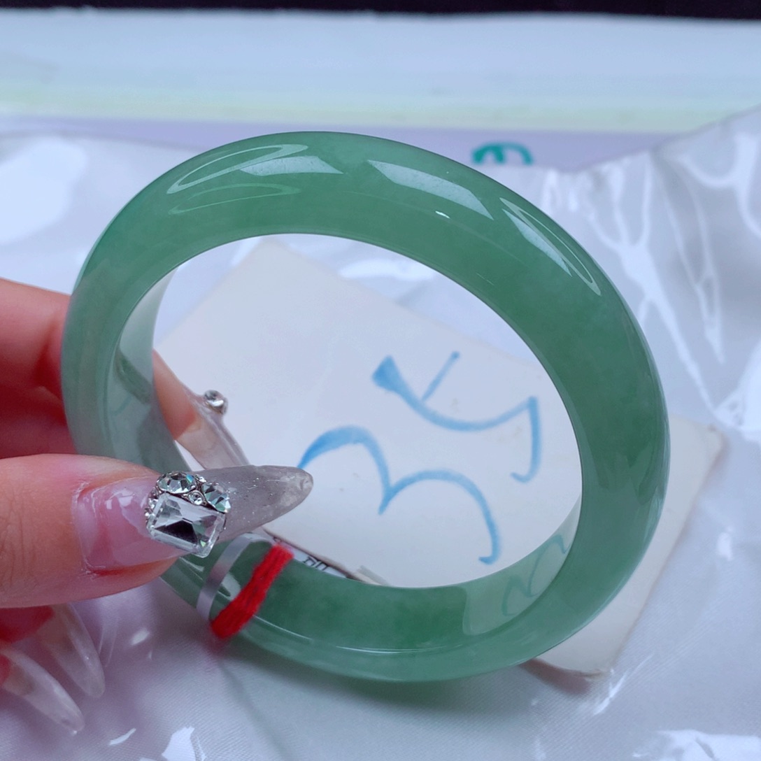 翡翠手镯未镶嵌天然缅甸翡翠A货手镯