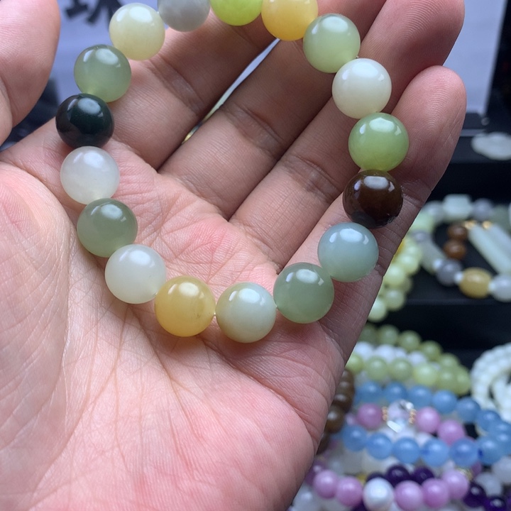 手串未镶嵌和田玉（糖玉）