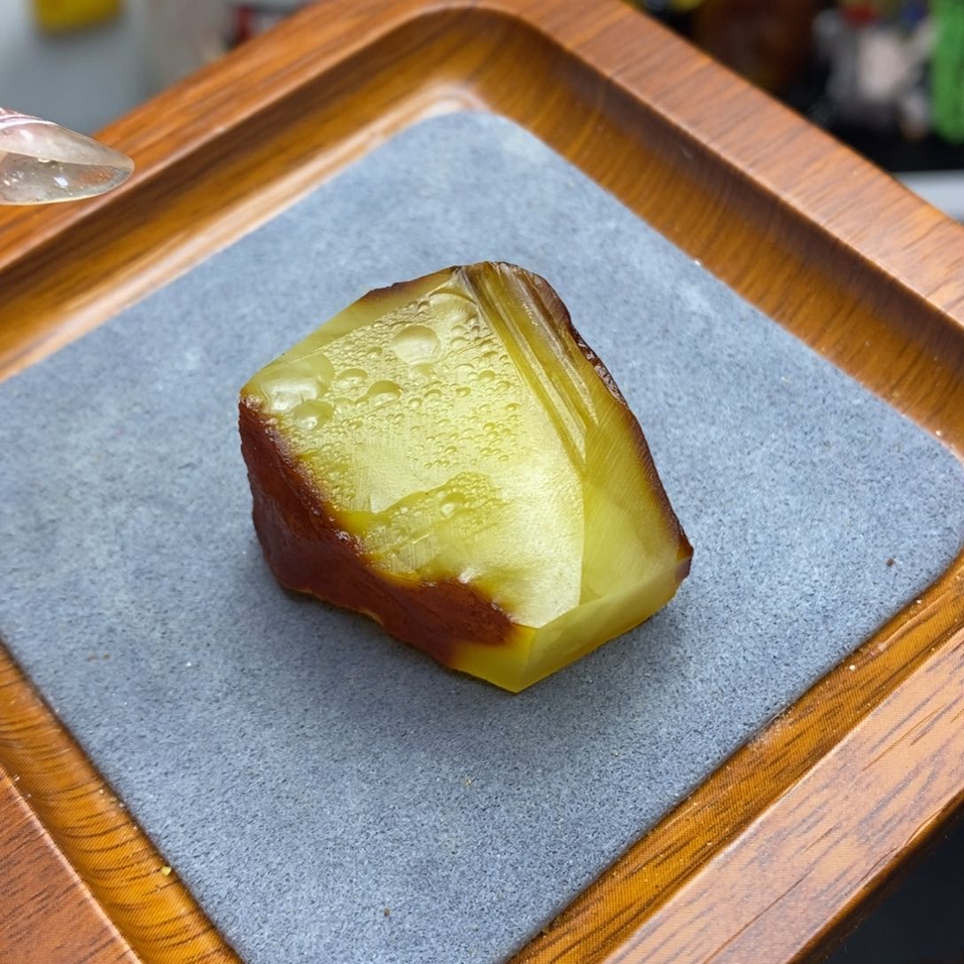 定制琥珀未镶嵌花*乐胖