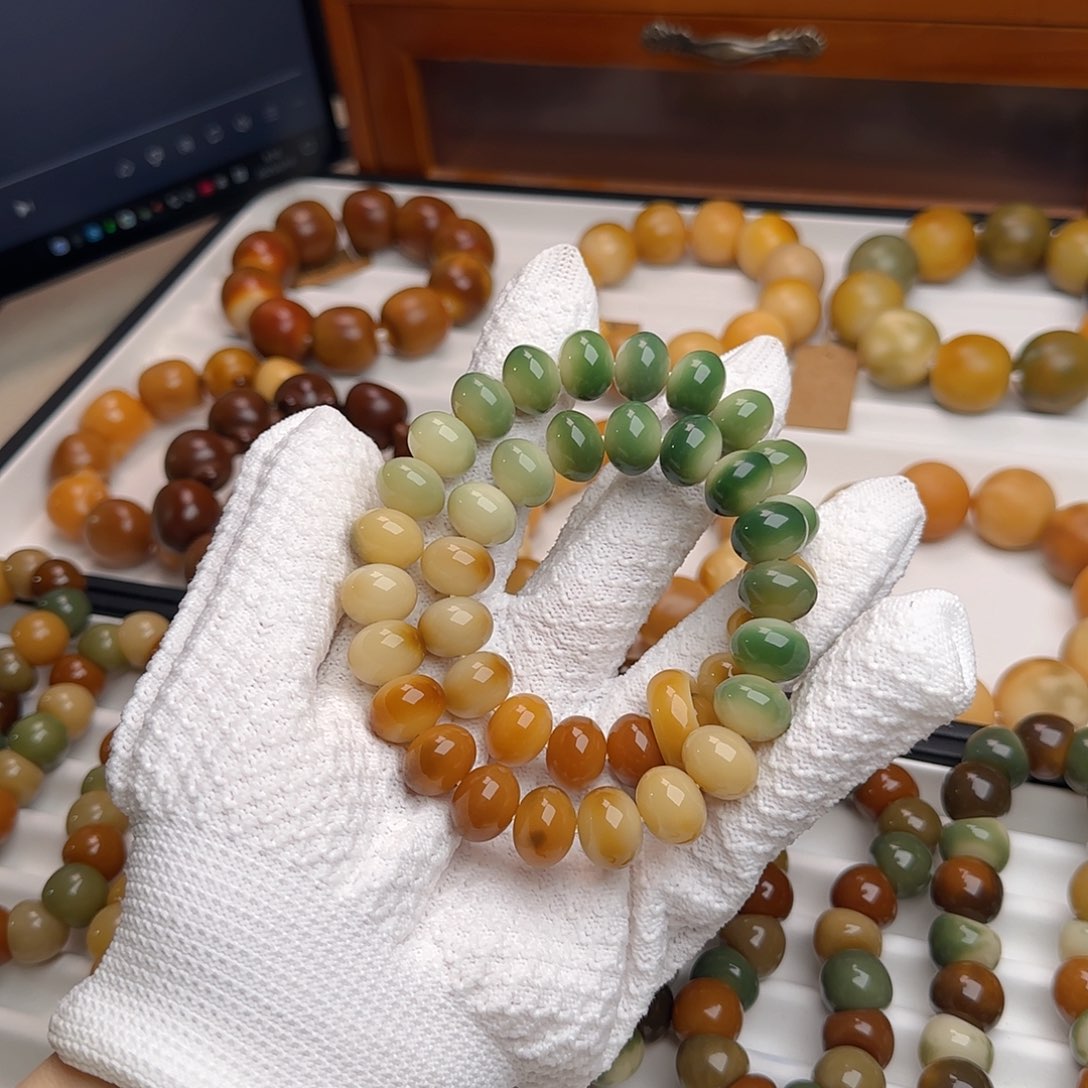 菩提根/象牙果手串卡14算盘手持默认微瑕