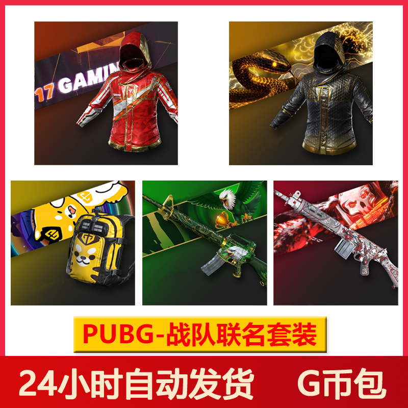 Pubg战队联名绝地求生PeRo战神衣吃鸡17全球合作G币兑换码【G币包】