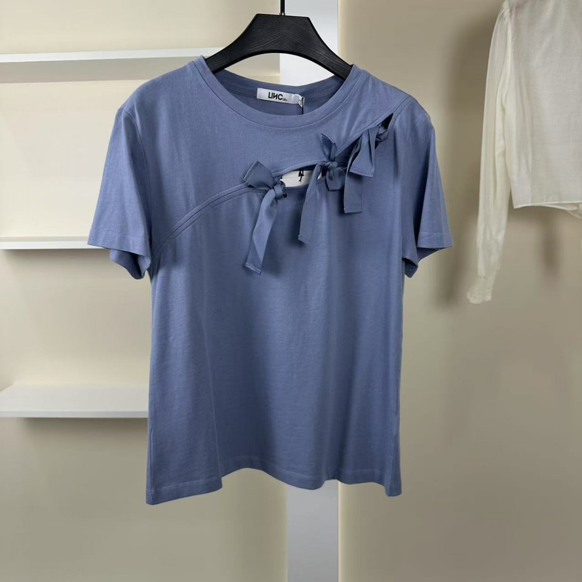麦迪尚品【金羽J】K1470女装夏款简约百搭针织T恤商场撤柜