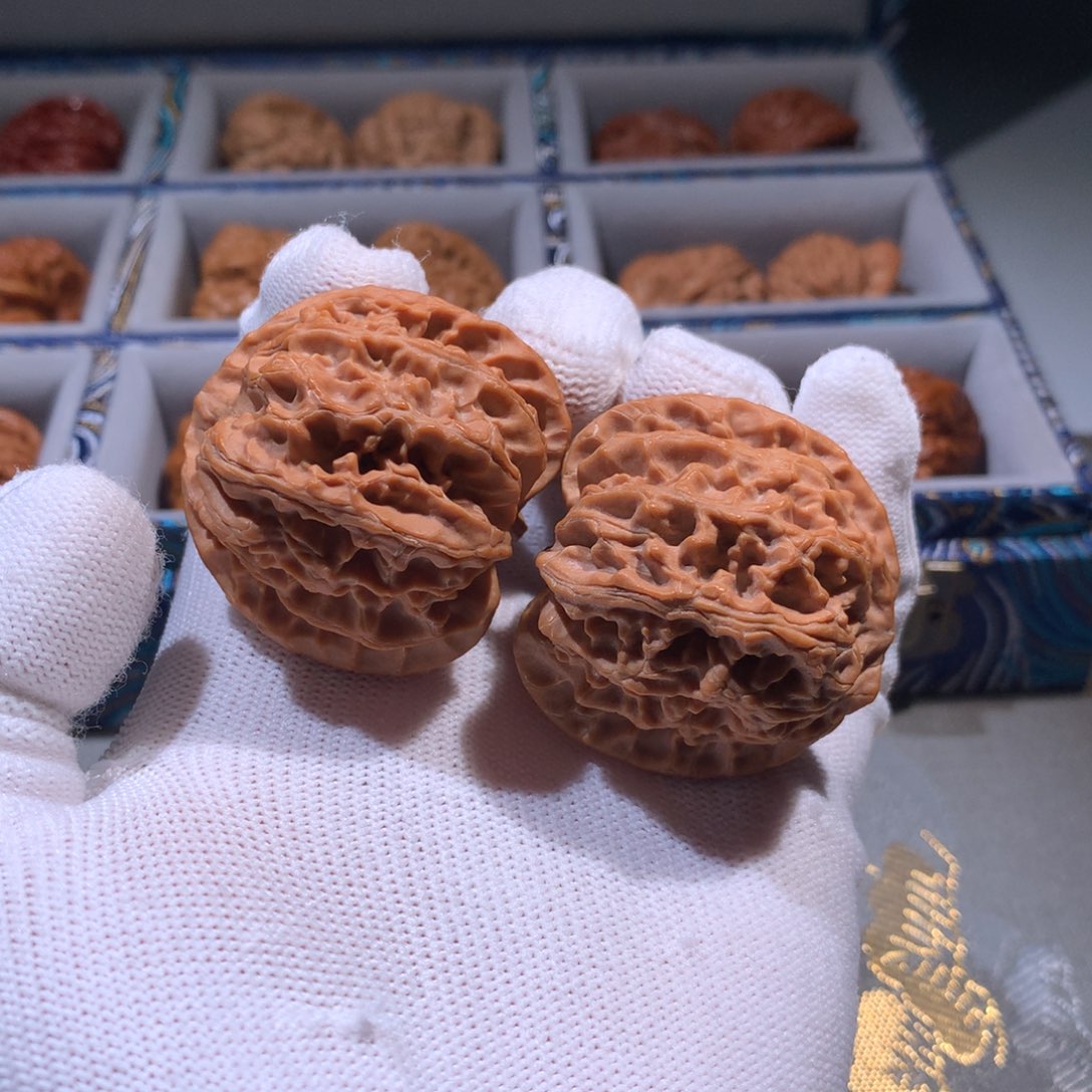 文玩核桃把件苹果园6317