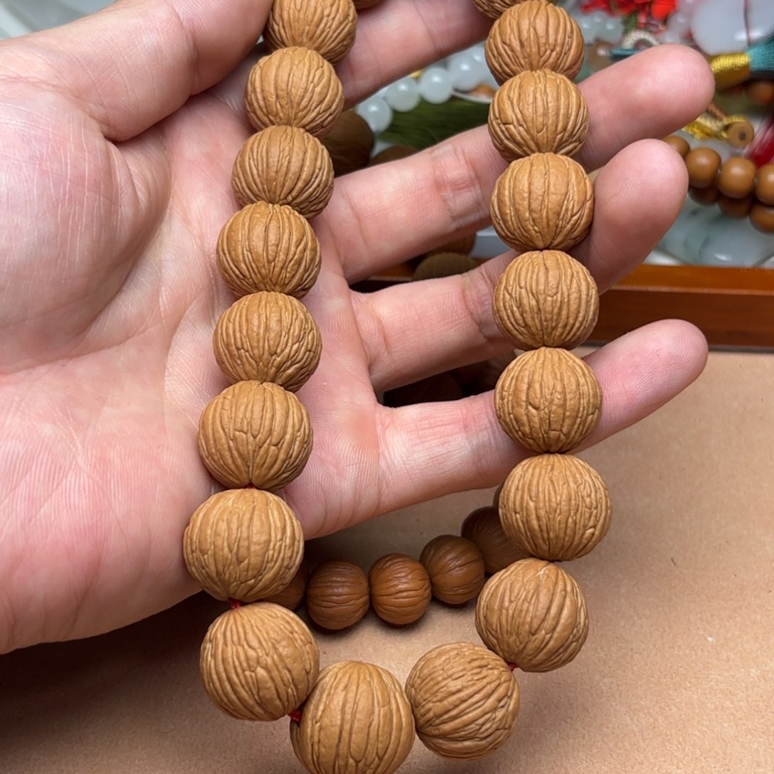 不***光猴头核桃吊坠麒麟绣球手持放漏