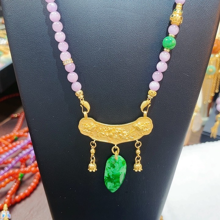 锂辉石项链未镶嵌项链