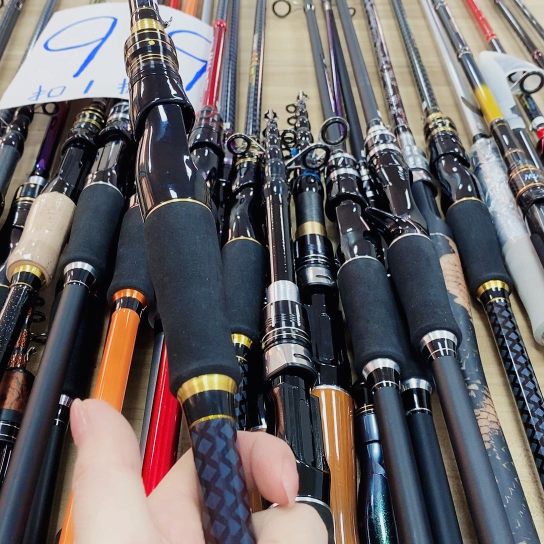 黑金色直柄路亚竿2.1米