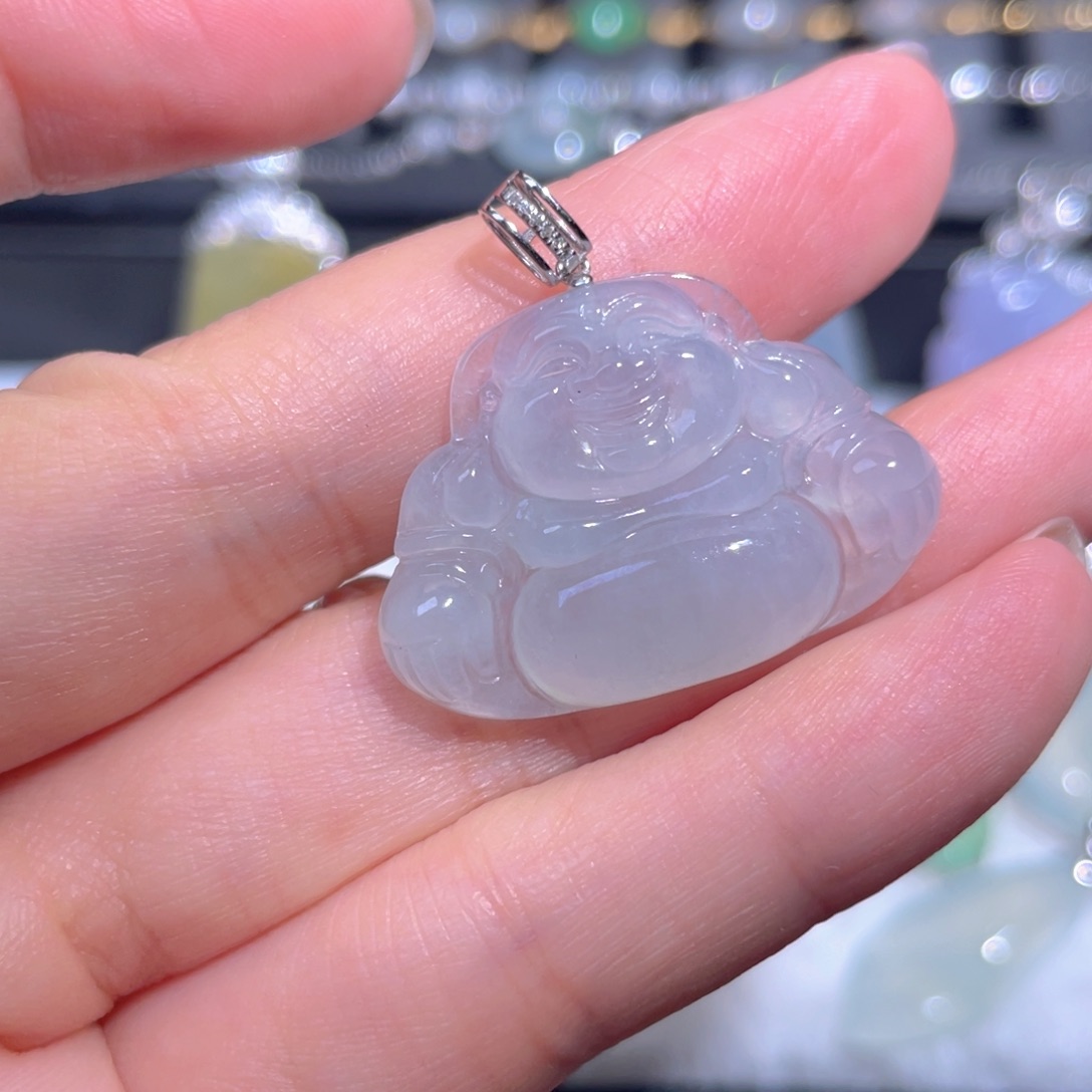 翡翠18K金镶嵌颈饰翡翠