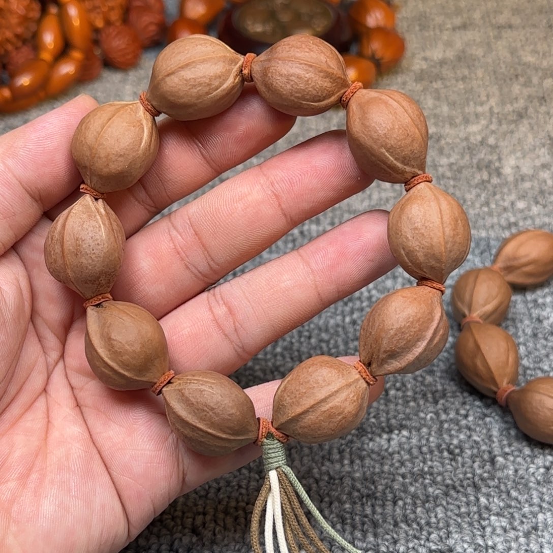 橄榄核手串1.9x2.5cm 原生态梅林铁核 