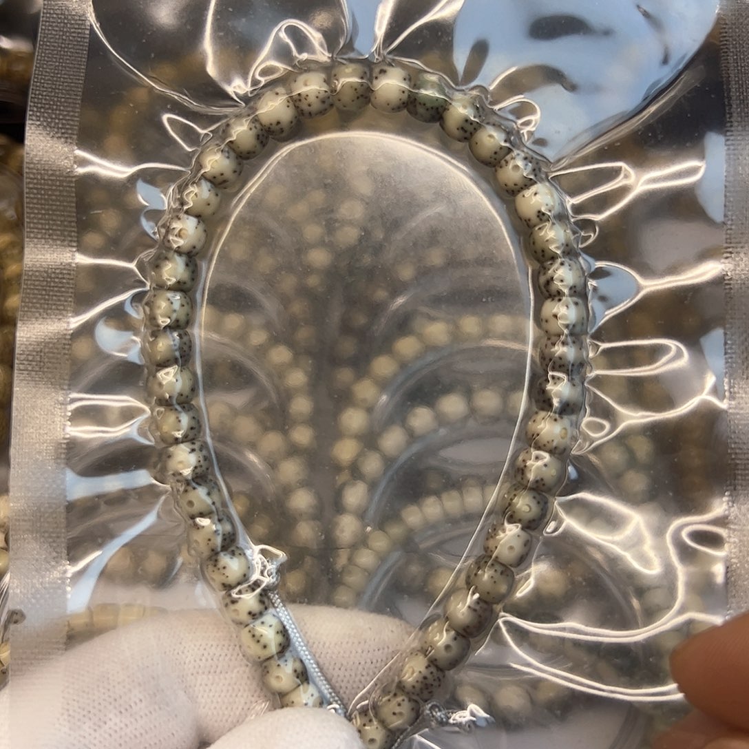 星月菩提手串青花瓷手持6.5✖️5.5