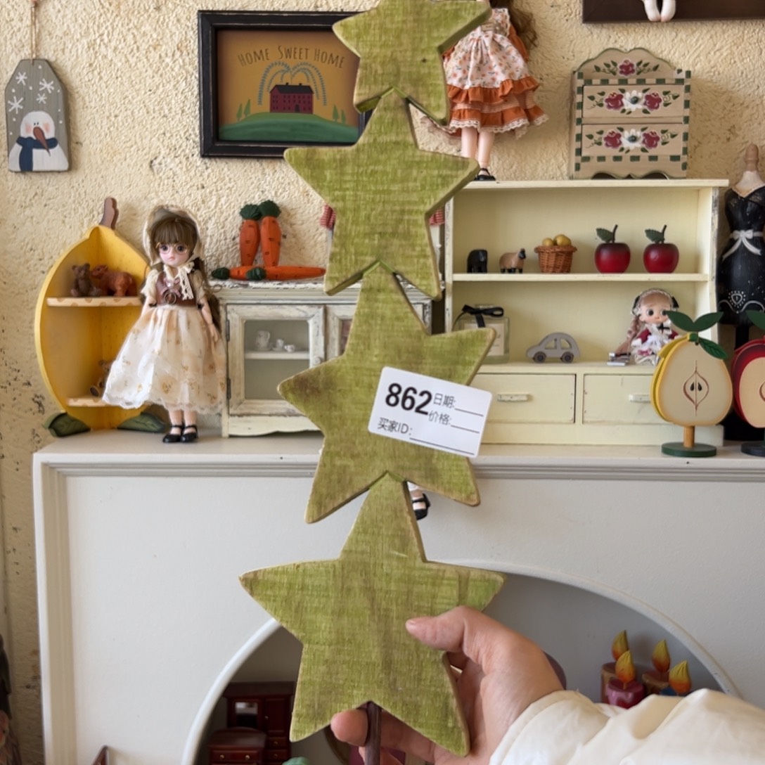 木默认微瑕微脏！外贸样品摆件挂件862
