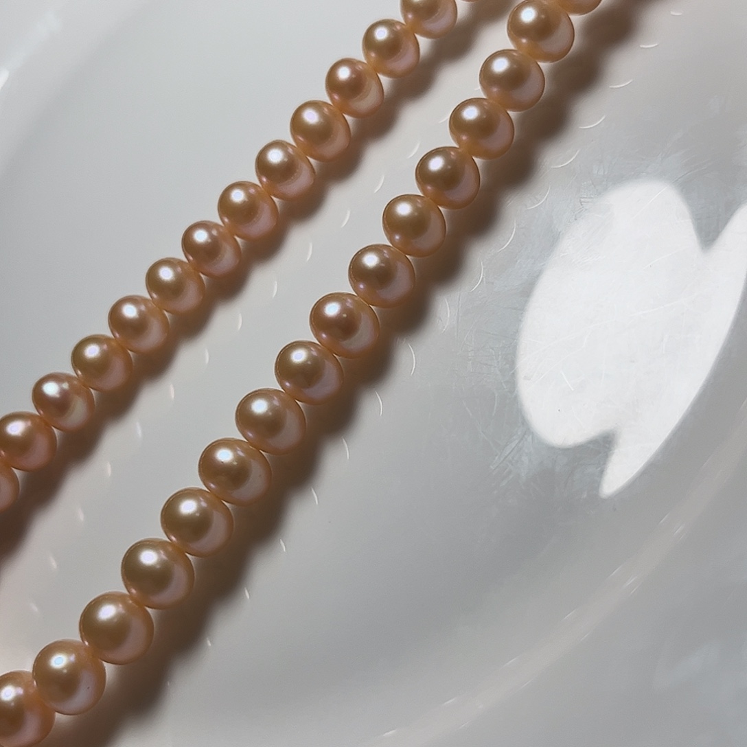 淡水珍珠颈饰未镶嵌9.3左右中国红显肤白