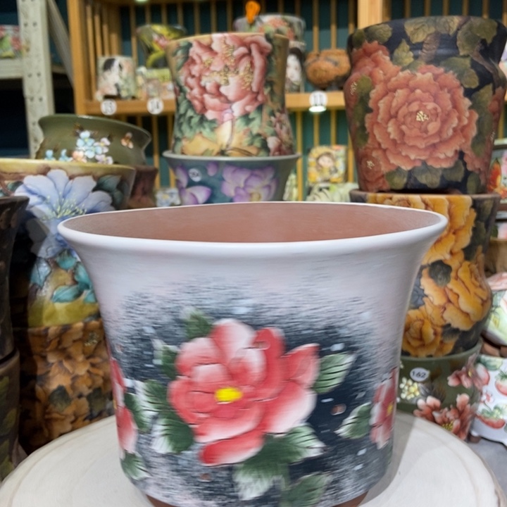 红陶景德镇艺术手绘作品